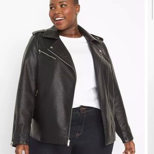 Faux Leather Moto Jacket